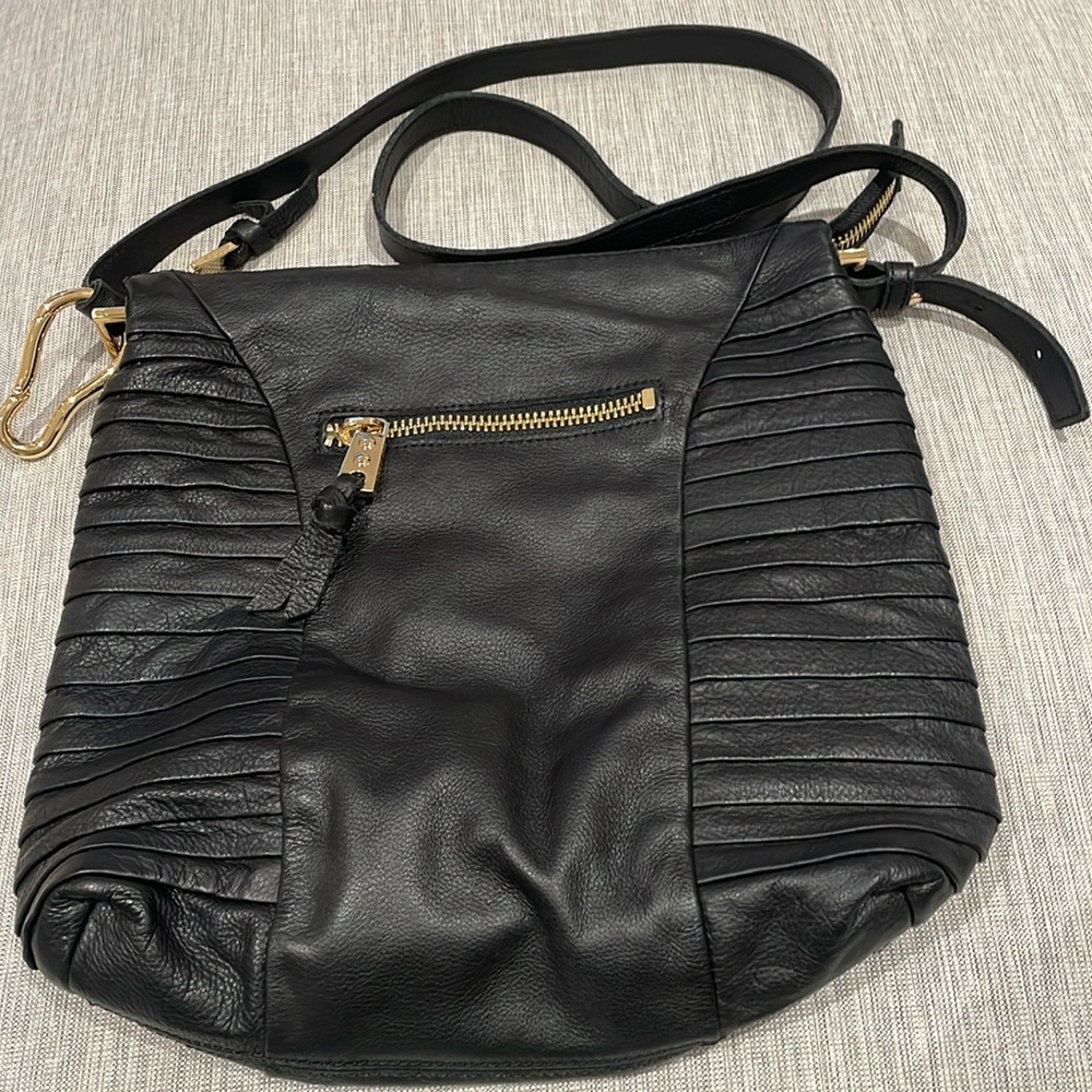 Kelsi Dagger black leather bag